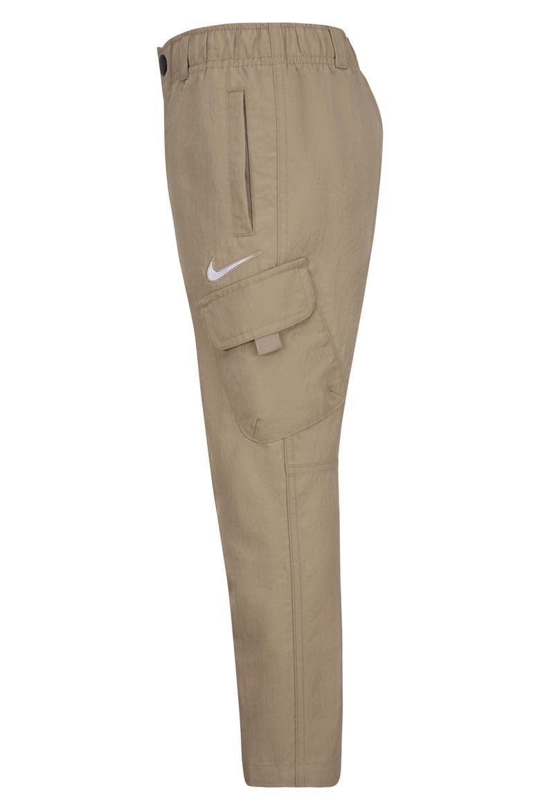 Kids' Woven Nylon Cargo Pants, Alternate, color, KHAKI