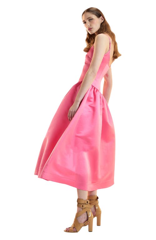 Cynthia Rowley The Genevive Silk Dress In Pink