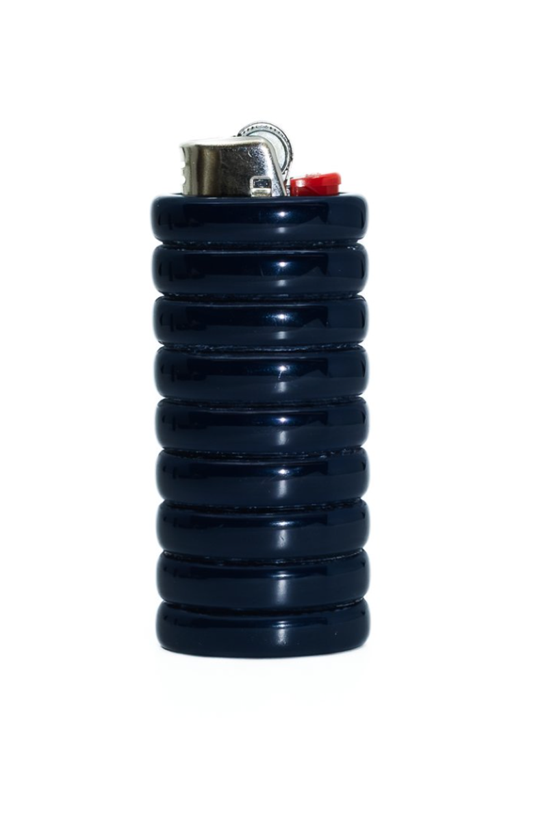 FRY POWERS Gio Resin Lighter Holder, Alternate, color, Chocolate Brown