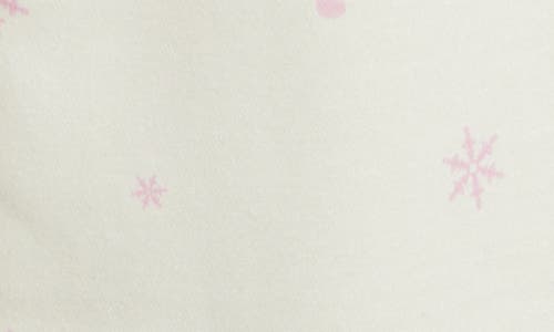 Happy Camp3r Pink Flurry Core Sweatpants In White