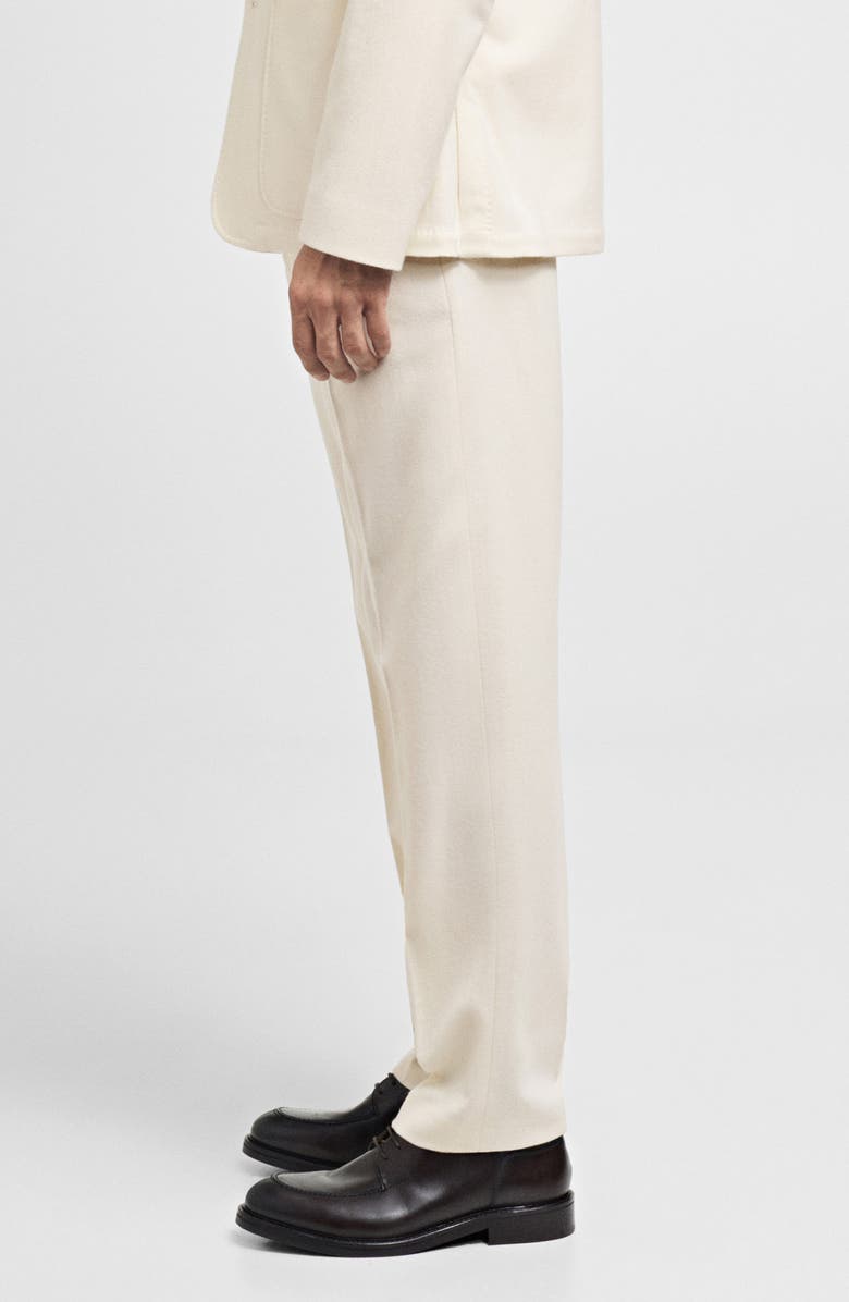 MANGO Slim Fit Wool Blend Dress Pants, Alternate, color,