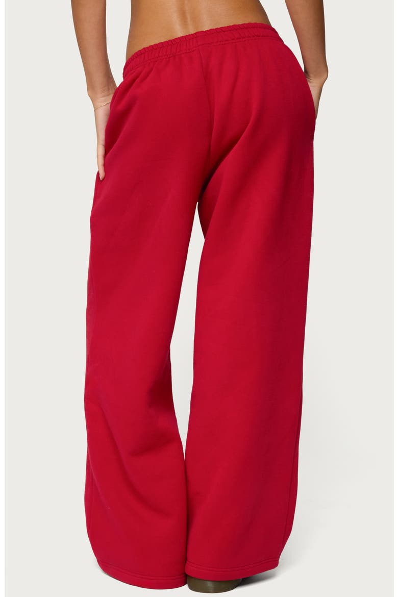 Major Wide Leg Sweatpants, Alternate, color, RED