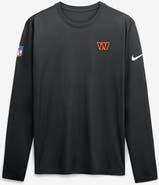 Nike Men's Nike Black Washington Commanders Sideline Small Logo Legend Dri-FIT Long Sleeve T-Shirt