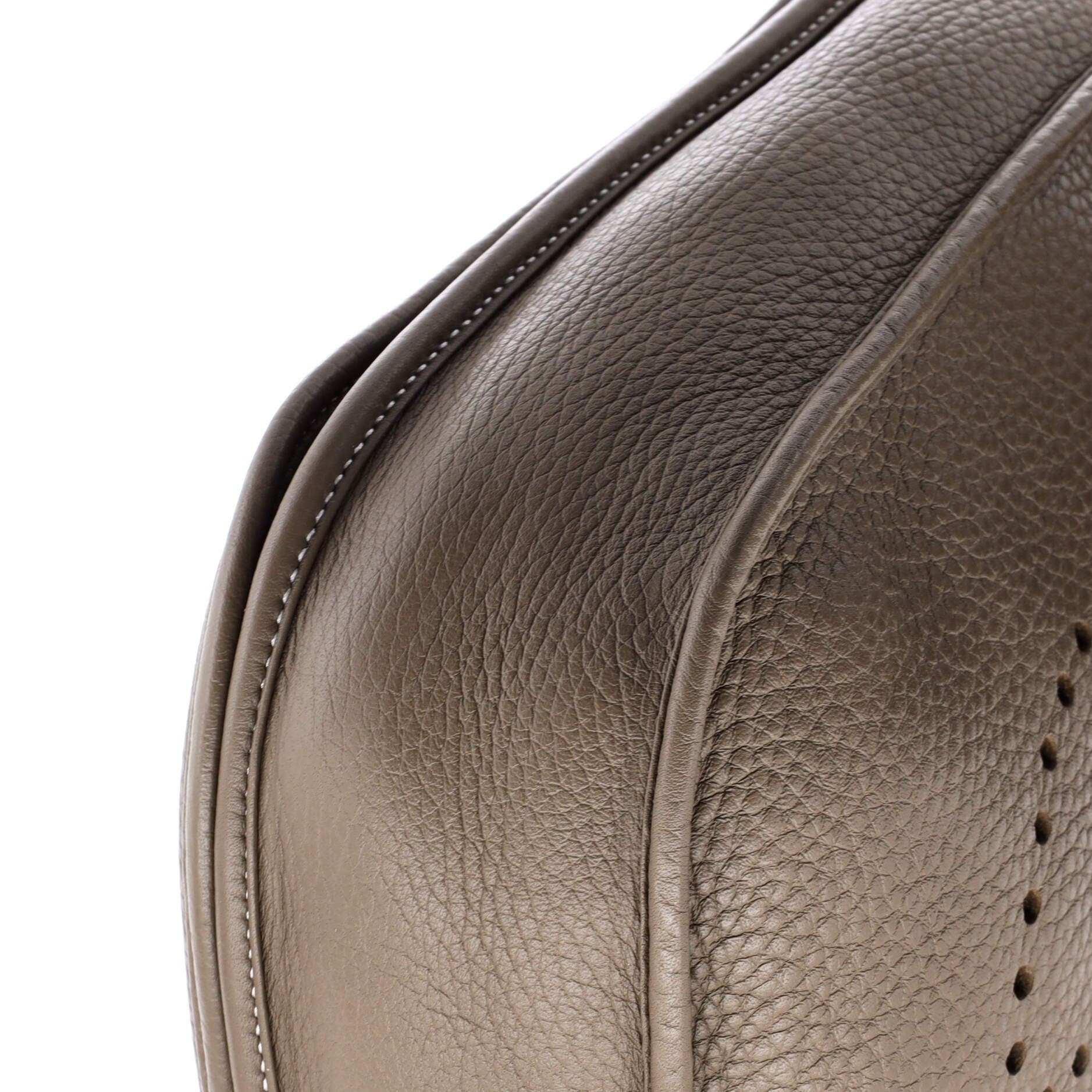 Pre-Owned Hermes Evelyne Bag Gen III Clemence PM, Alternate, color, Etoupe