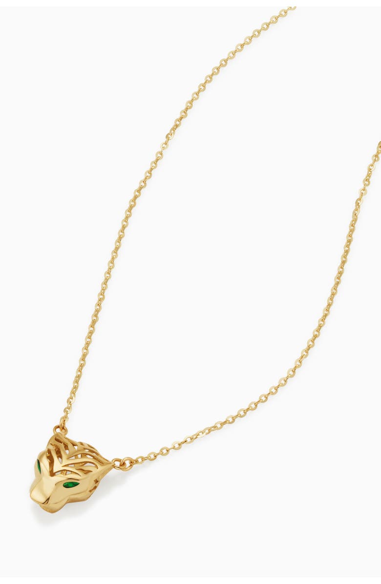 Oradina 14K Gold Majestic Panther Pendant Necklace, Alternate, color, 