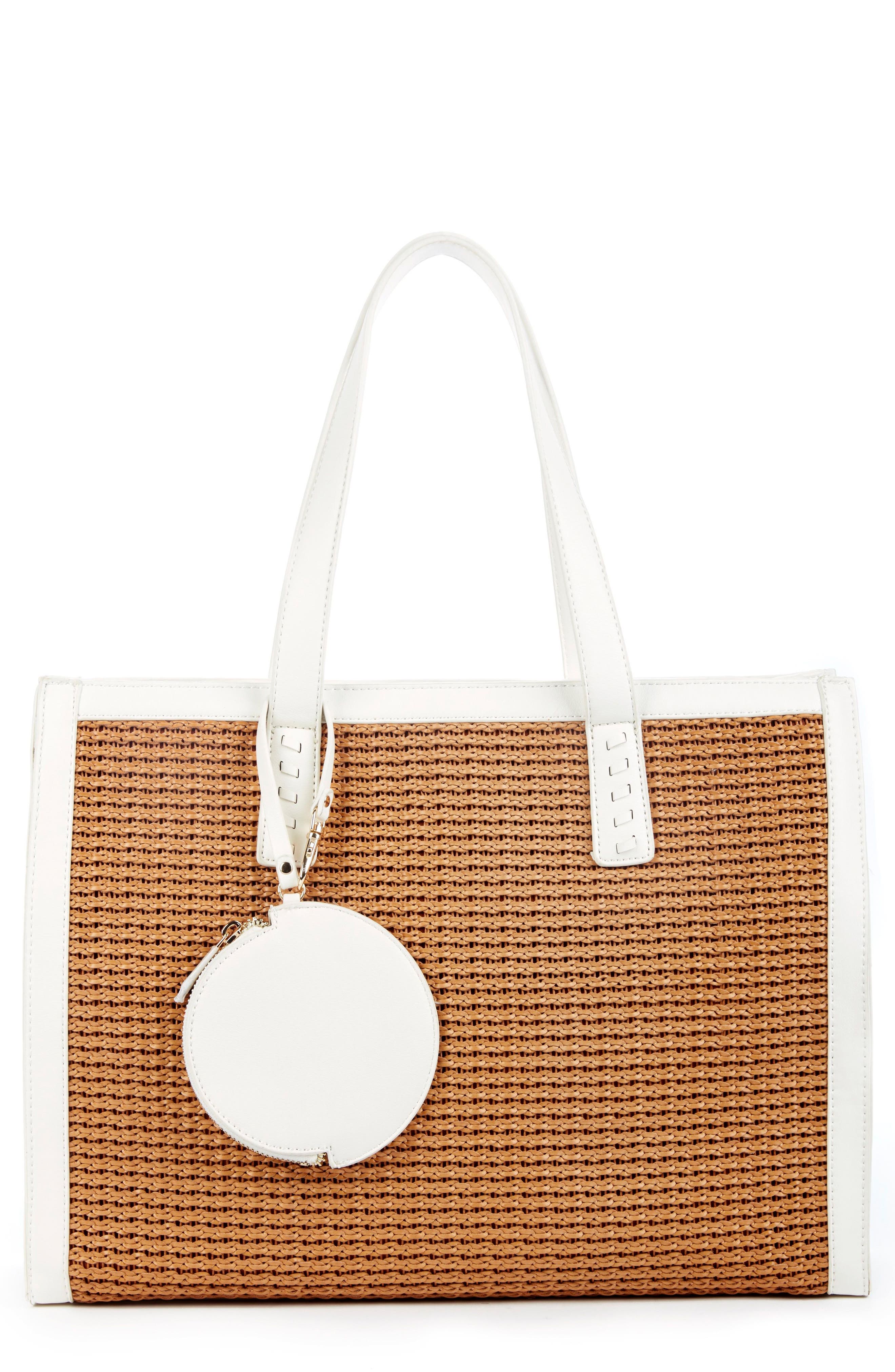 Sole Society Nikole Faux Leather Tote, Main, color, 