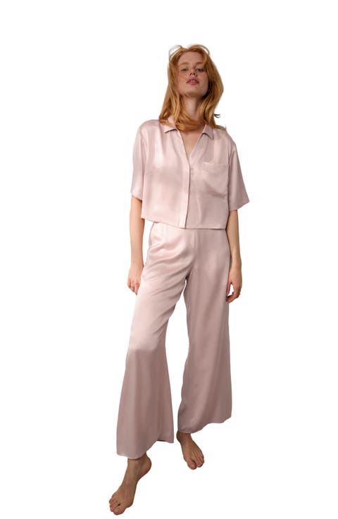 Washable High Waist Silk Pajamas