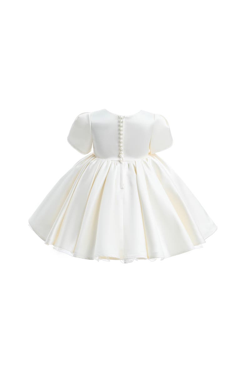 Tulleen Ivory Pearl-Accented Occasion Dress, Alternate, color, Ivory