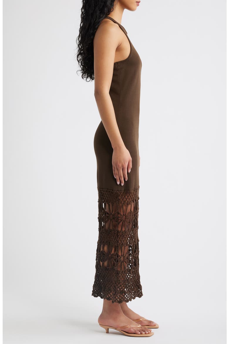 Nina Racerback Body-Con Dress, Alternate, color, BROWN
