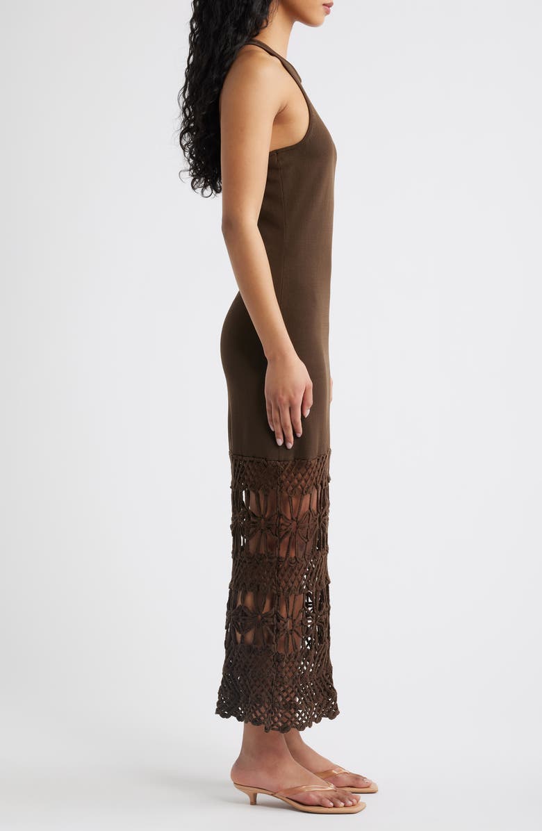 Torn by Ronny Kobo Nina Racerback Body-Con Dress, Alternate, color, Brown