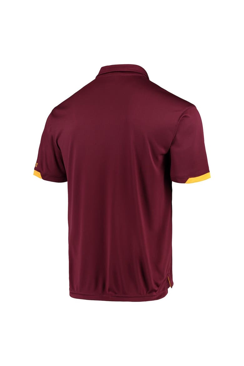Men's Colosseum Maroon Arizona State Sun Devils Santry Lightweight Polo, Alternate, color, Maroon