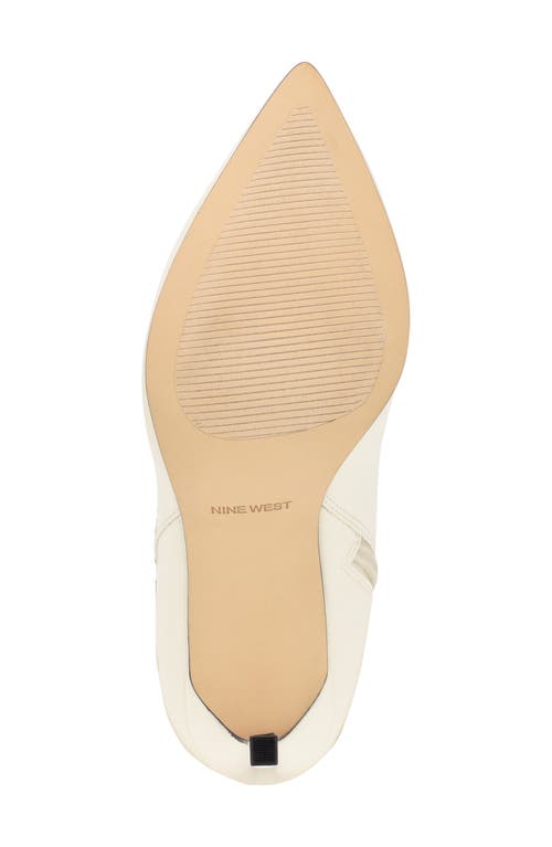 Nine West Tries Pointed Toe Bootie In Ivory 150