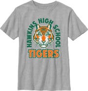 Stranger Things Boy's Stranger Things Hawkins Badge High School Tigers Graphic T-Shirt