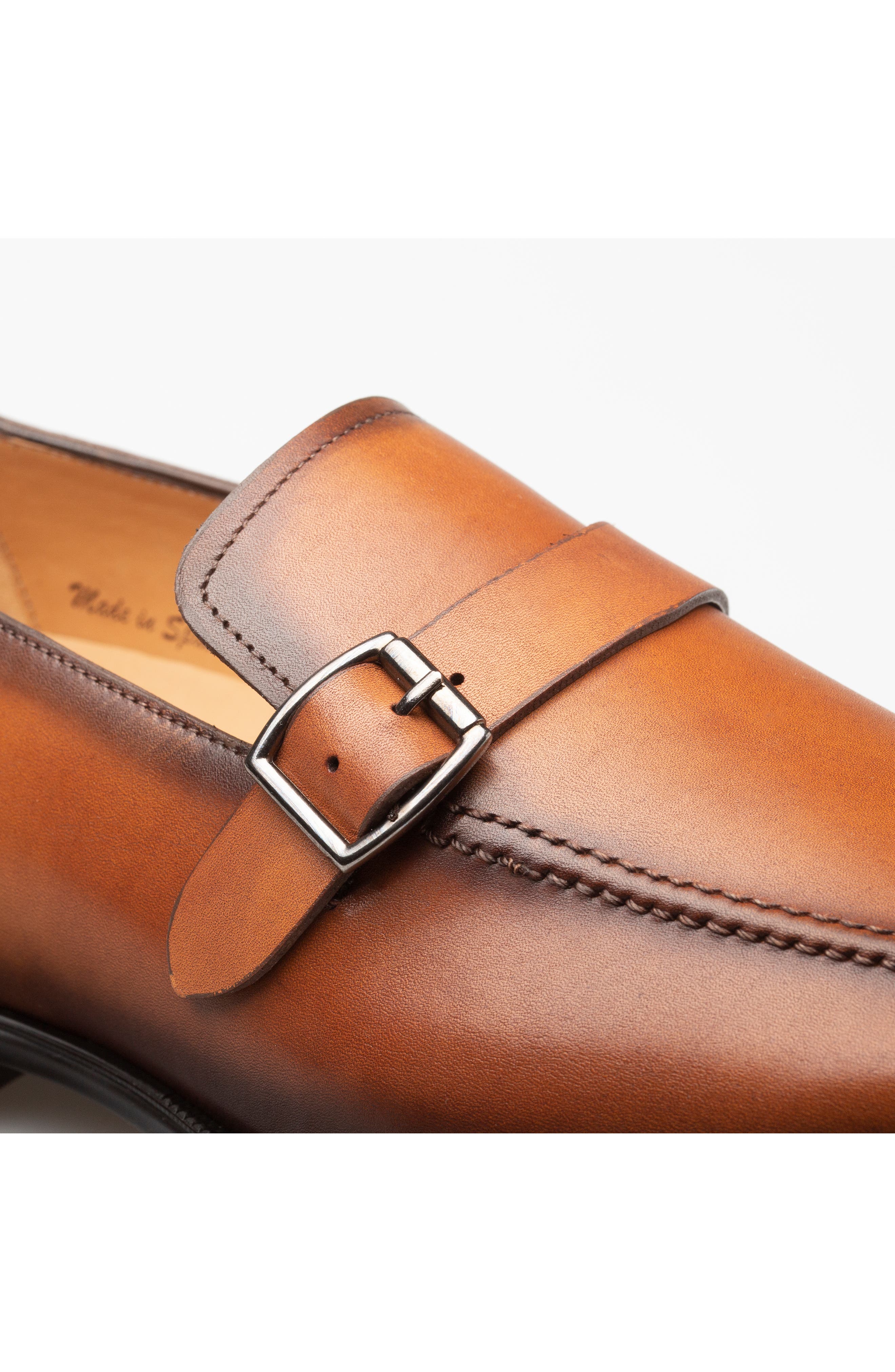 Mezlan Salato Leather Loafer, Alternate, color, Dark Cognac