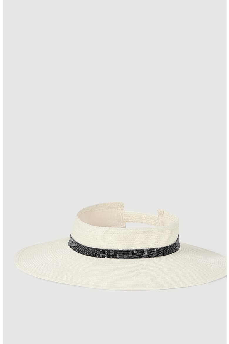 Hemp visor, Alternate, color, White