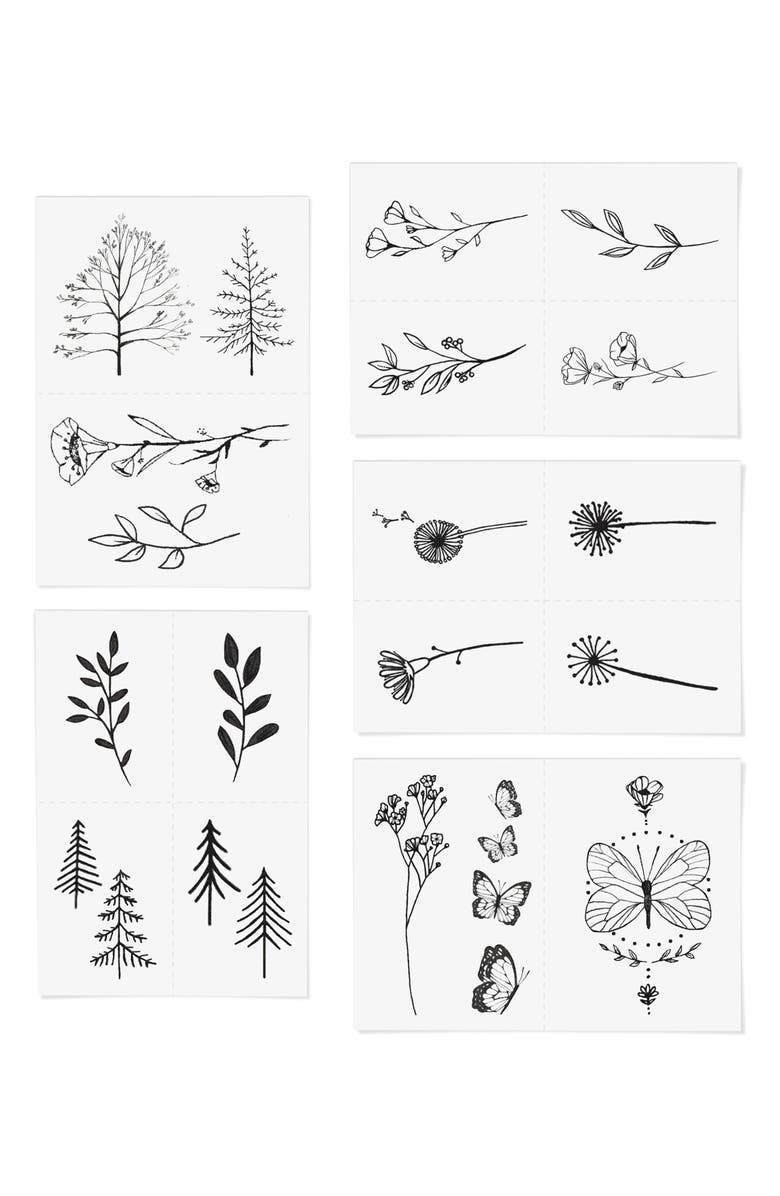 INKED by Dani Wild Thing Temporary Tattoos, Main, color, Black