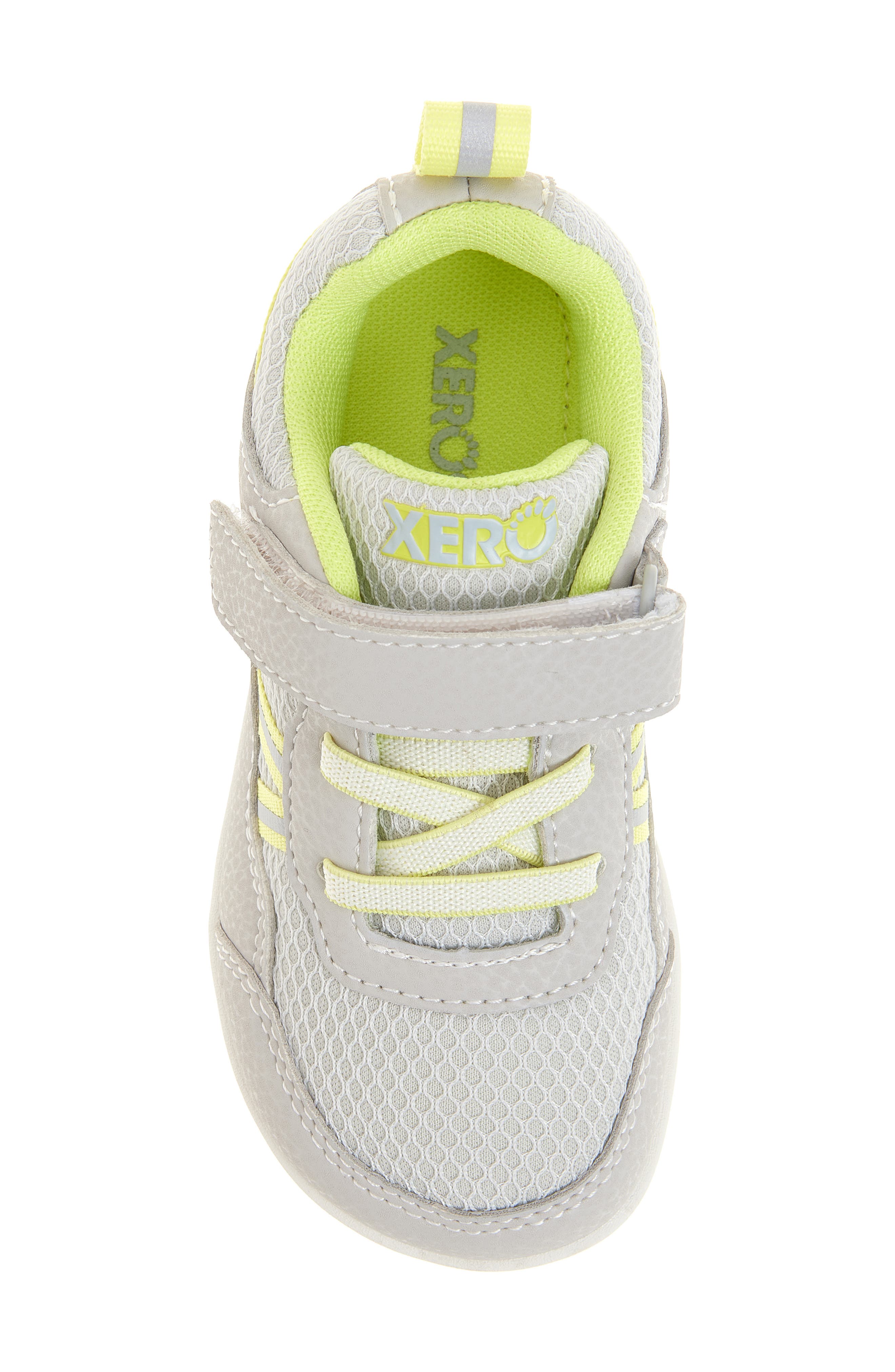 XERO SHOES Kids' Prio Sneaker, Alternate, color, Lunar Rock/Sunny Lime
