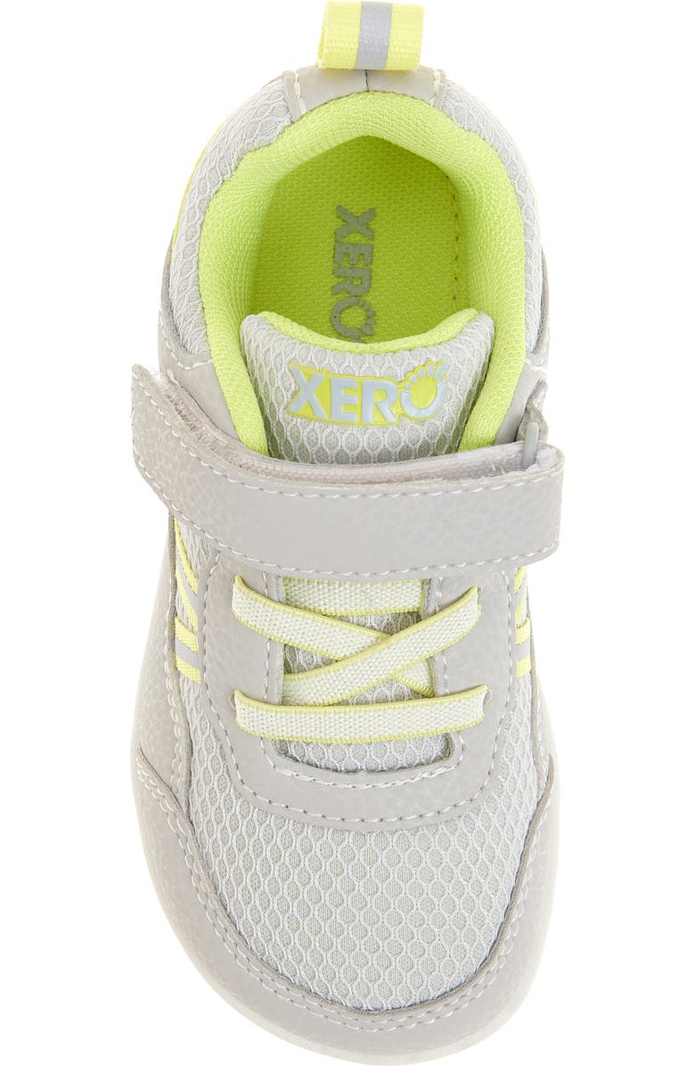 XERO SHOES Kids' Prio Sneaker, Alternate, color, Lunar Rock/Sunny Lime