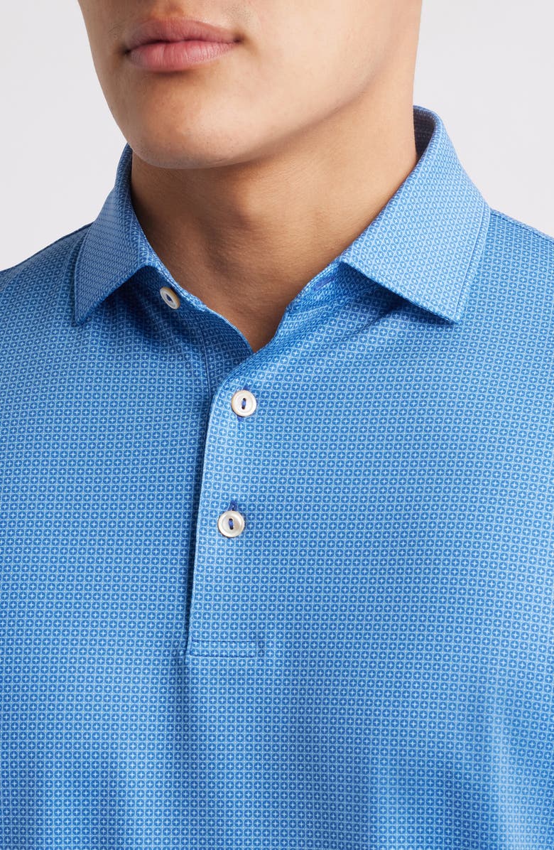 Peter Millar Mick Performance Jersey Polo, Alternate, color, Sailor Blue