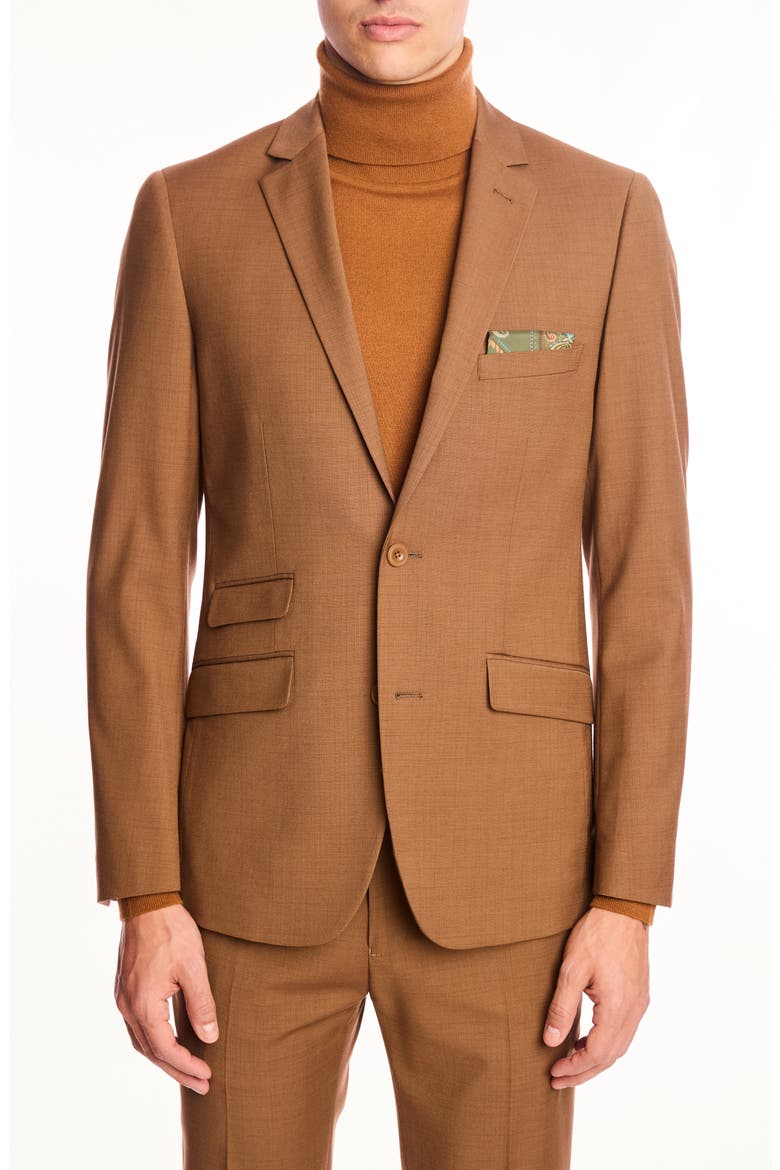 Dover Slim Fit Blazer, Main, color, DEEP TAN