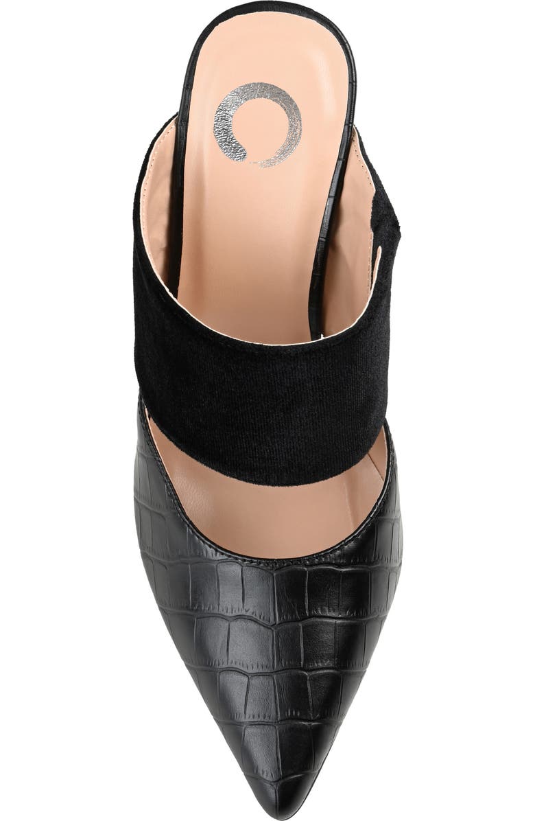 Journee Collection Sutonn Croc Embossed Mule Pump, Alternate, color,