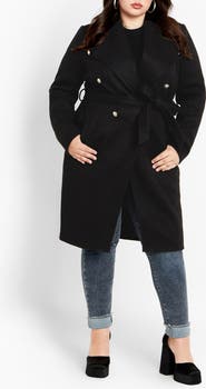 City Chic Callie Belted Coat