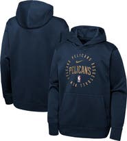 Nike Youth Nike Navy New Orleans Pelicans Performance Practice Spotlight Pullover Hoodie