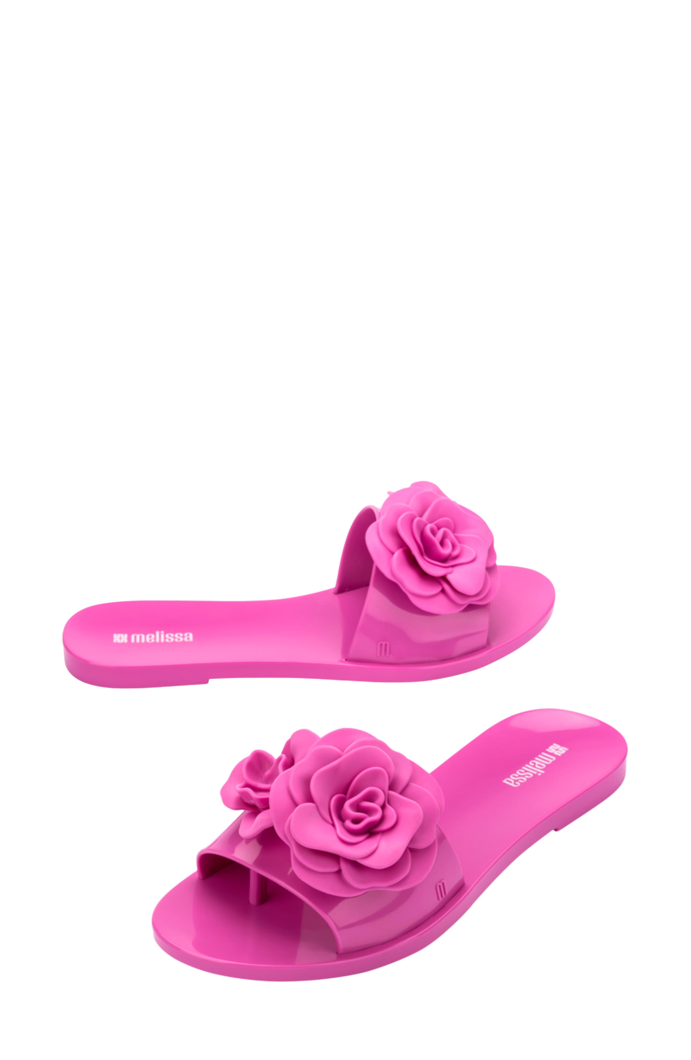 Babe Petals Slide Sandal, Alternate, color, LILAC