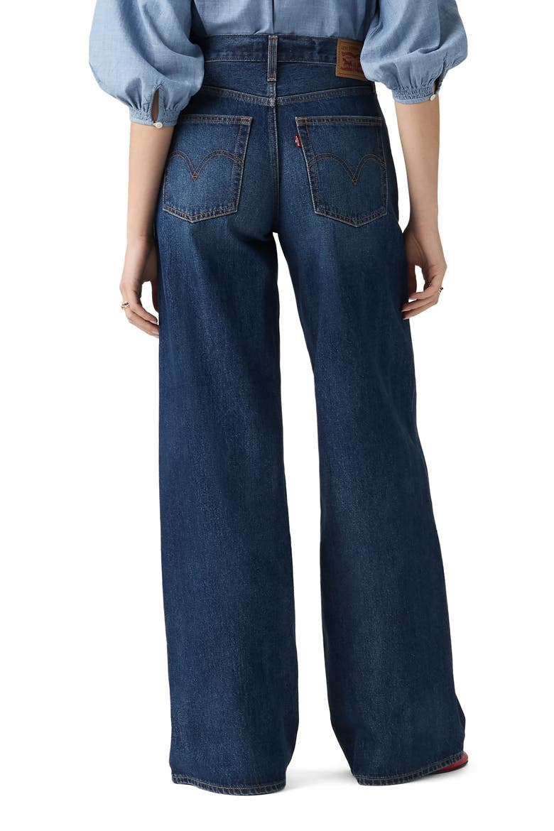 Middy Mid Rise Wide Leg Jeans, Alternate, color, MIDNIGHT CHARM