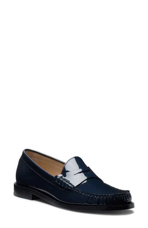 Stuart Weitzman Lottie Penny Loafer In Blue