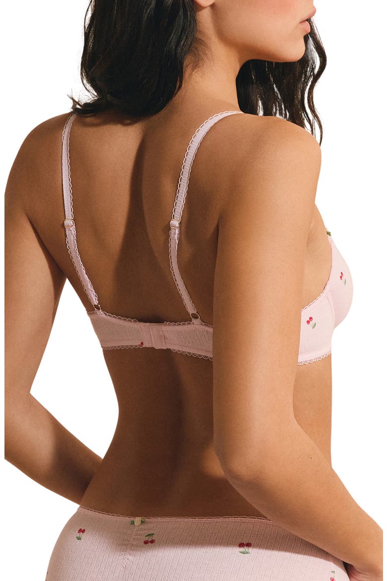 Sleepover Classique Underwire Stretch Cotton Balconette Bra, Alternate, color, IMP FOND ROSE