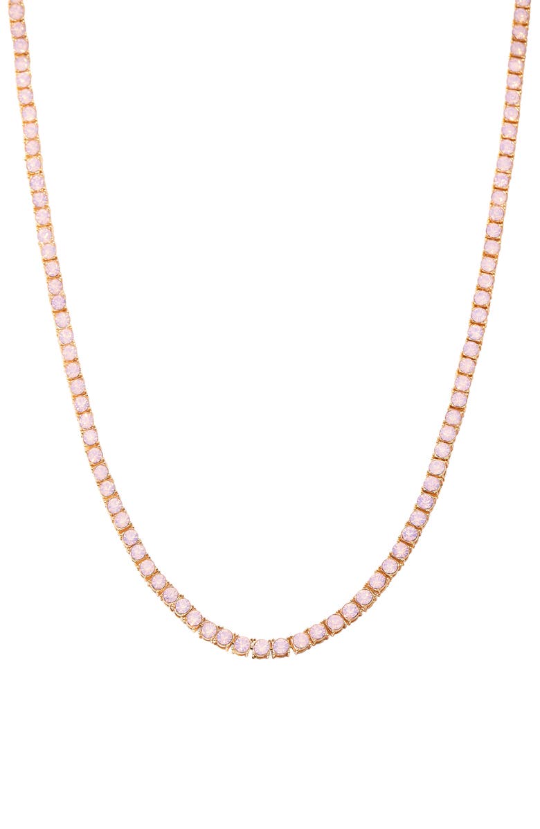 Brook and York Isabella Blush Tennis Necklace, Main, color, Gold
