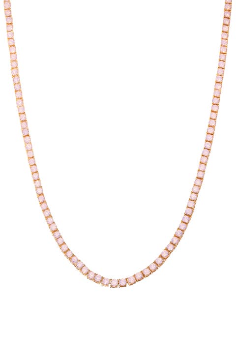 Isabella Blush Tennis Necklace