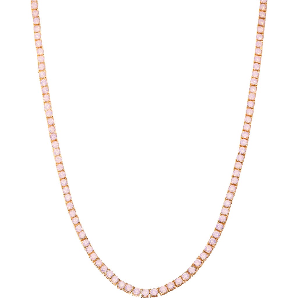 Brook and York Isabella Blush Tennis Necklace in Gold at Nordstrom