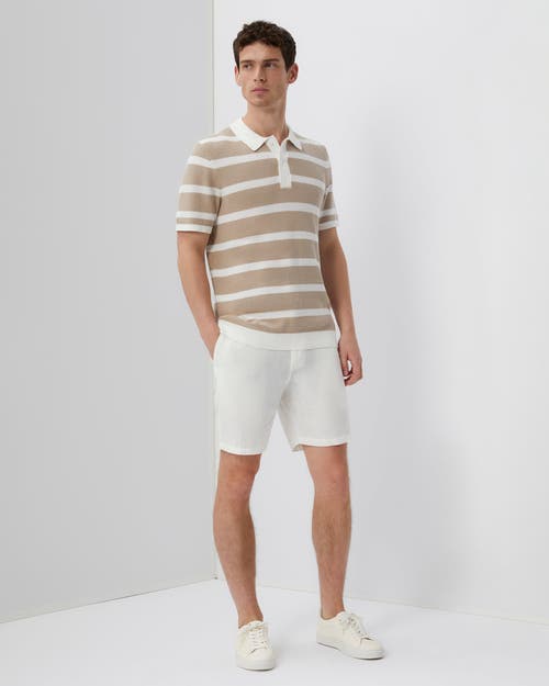 Onia Linen Fixed-waist Short In White