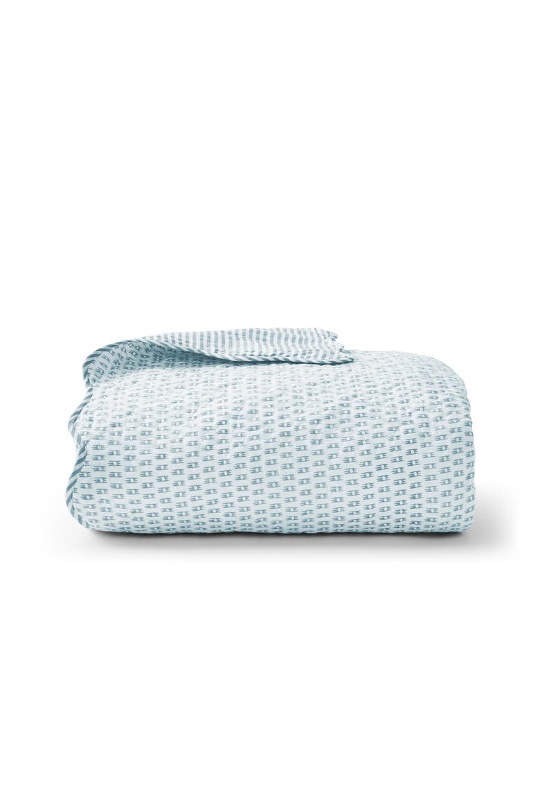 Victoria Vintage Inspired Textured Bedspread, Main, color, Blue