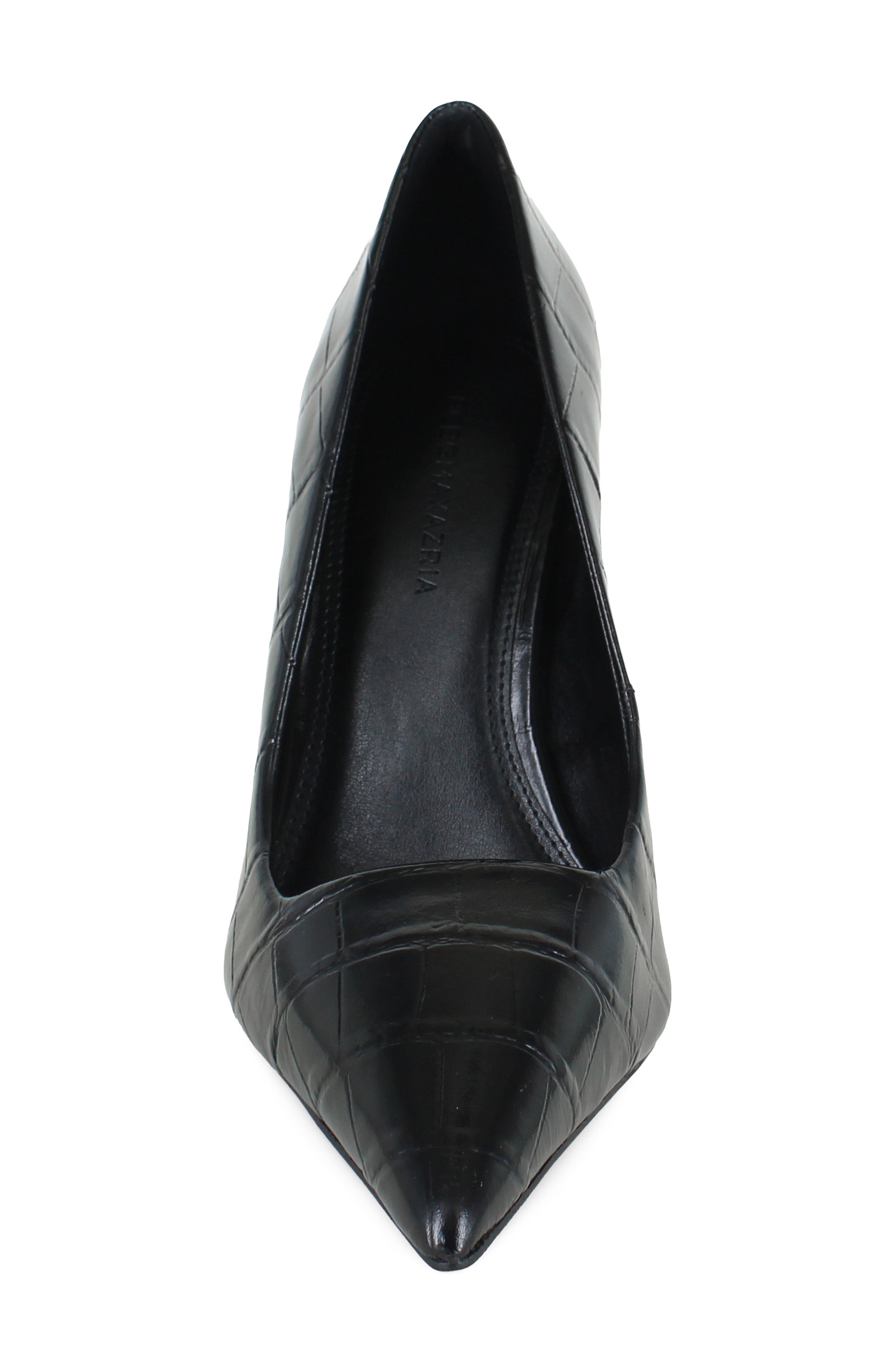 Niah Pointed Toe Pump, Alternate, color, BLACK CROCO