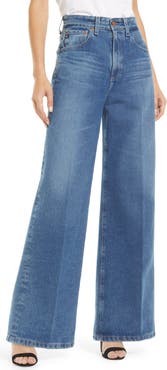 AG Deven High Waist Wide Leg Jeans