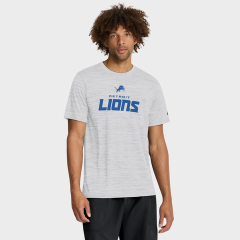 Men's Nike Ash Detroit Lions Velocity Endurance Run Dri-FIT T-Shirt