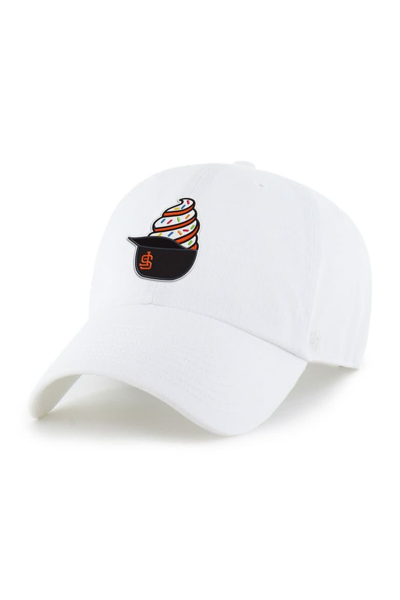 Preschool '47  White San Francisco Giants Ice Cream Helmet Clean Up Adjustable Hat, Main, color, White