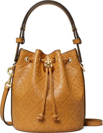 ☆Tory Burch☆Mini T Monogram Debossed Bucket Bag☆関税込み Tory Burch Mini T Monogram Debossed Bucket Bag | Nordstrom