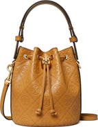 Tory Burch Mini T Monogram Debossed Bucket Bag