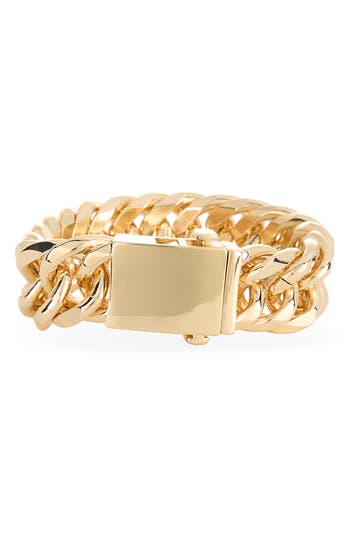 Kenneth Jay Lane Curb Chain Bracelet In Gold
