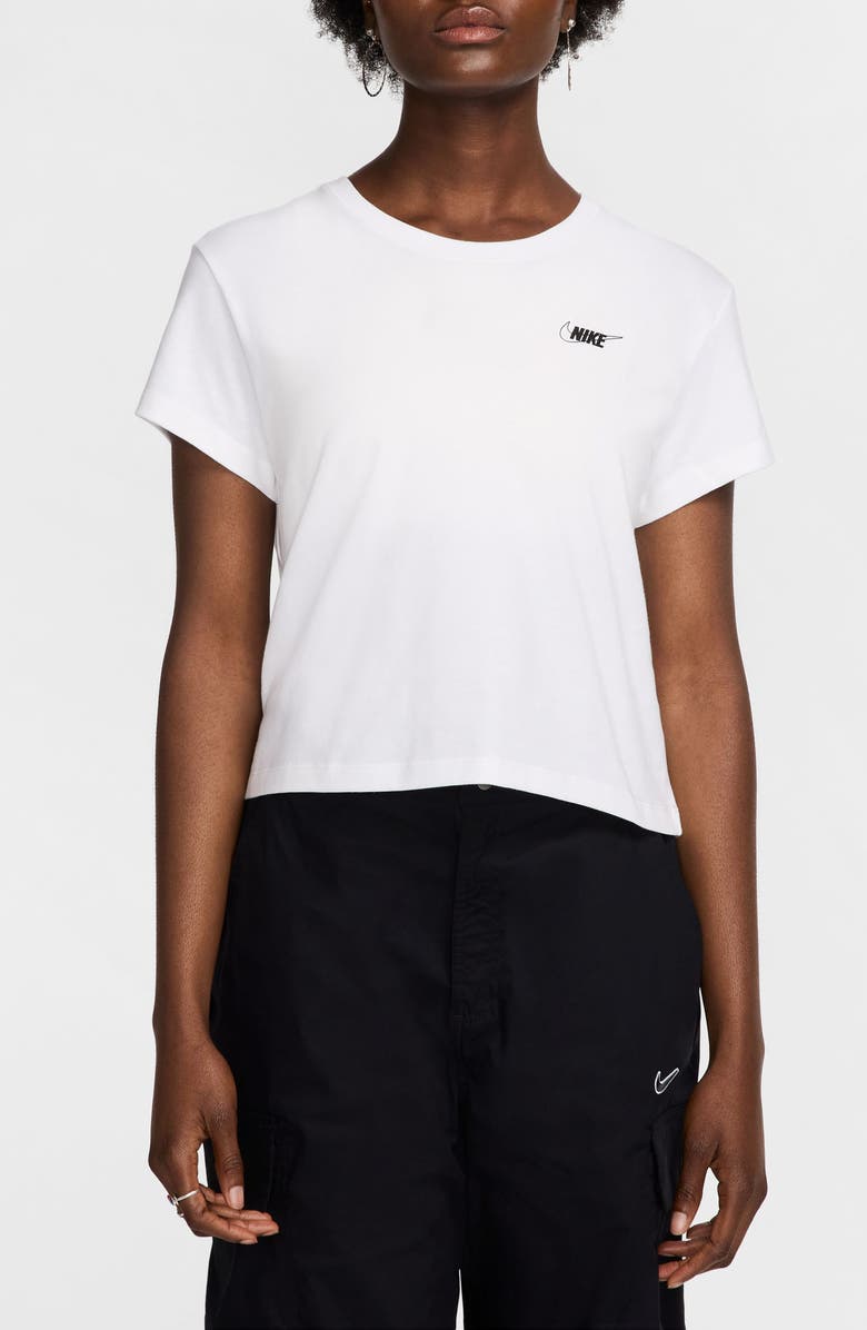Nike Sportswear Club Cotton T-Shirt, Main, color, White