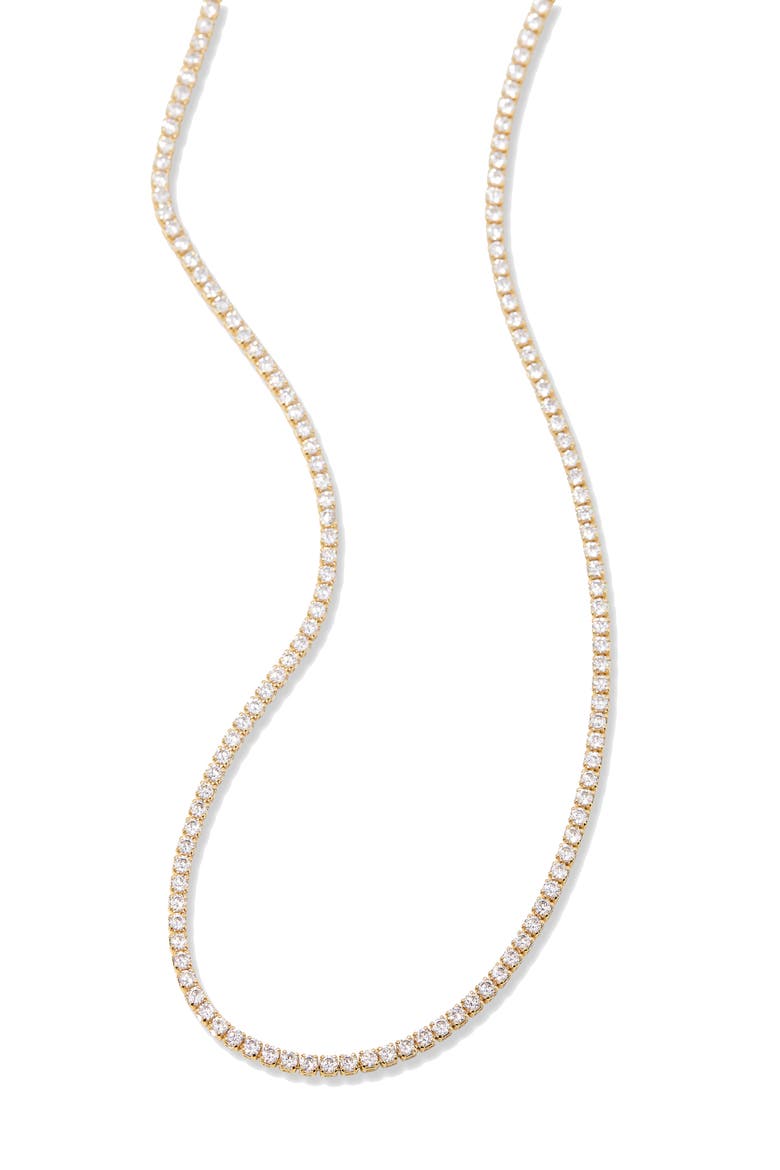 Isabella Mini Tennis Necklace, Alternate, color, GOLD