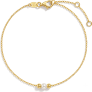 In Season Jewelry Pearl Stranded Girls Plated Bracelet