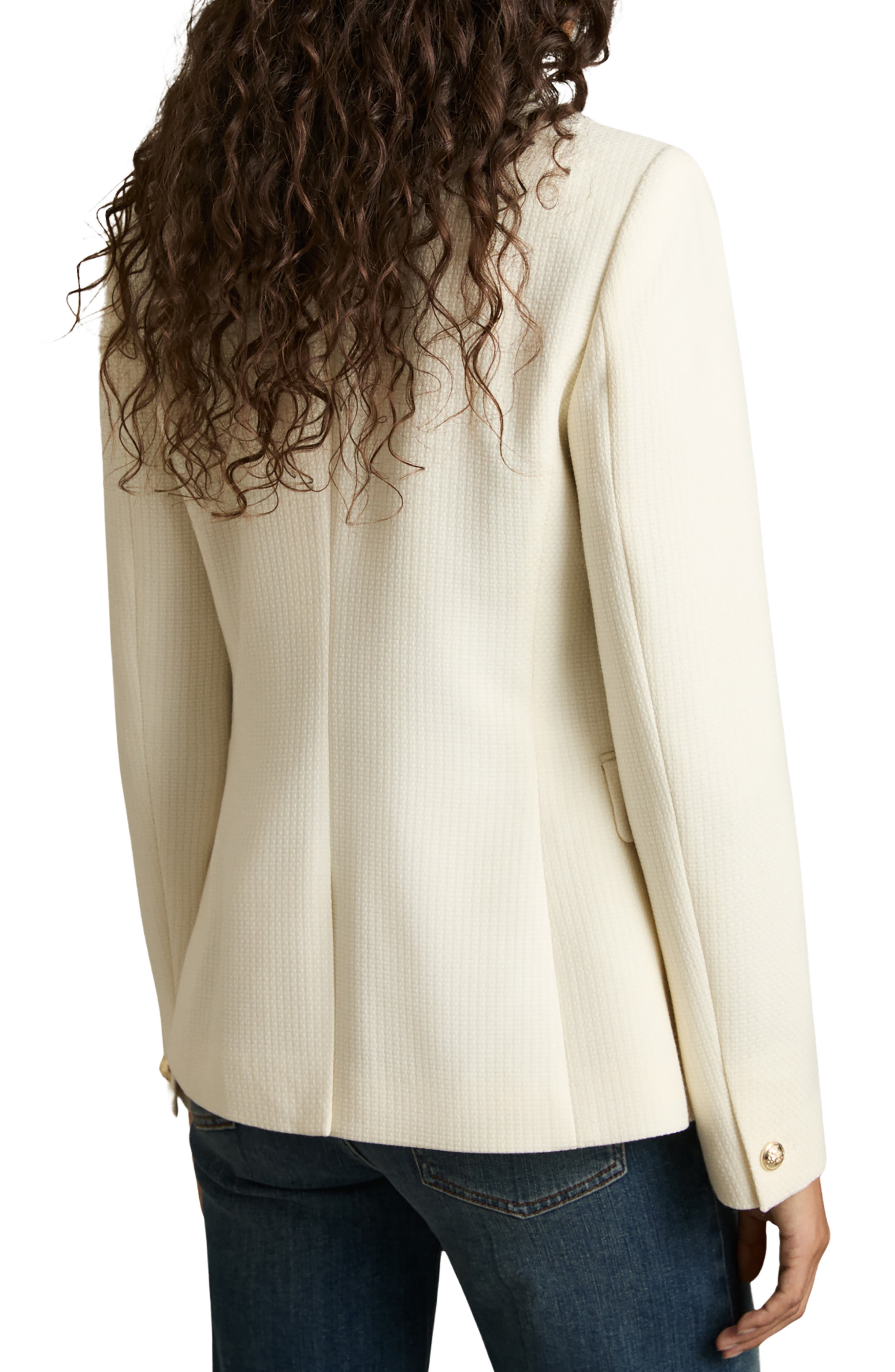 Tally Double Breasted Wool Blend Blazer - image 4