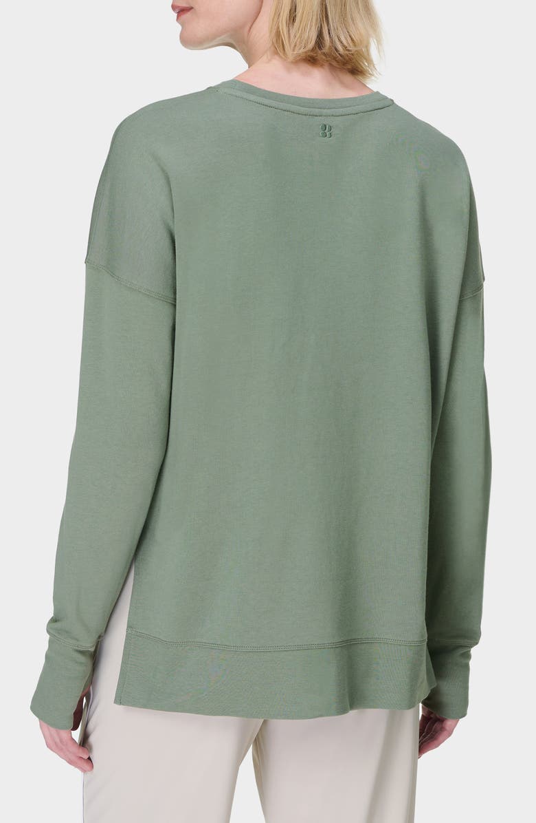 Sweaty Betty After Class Sweatshirt, Alternate, color, Willow Gre