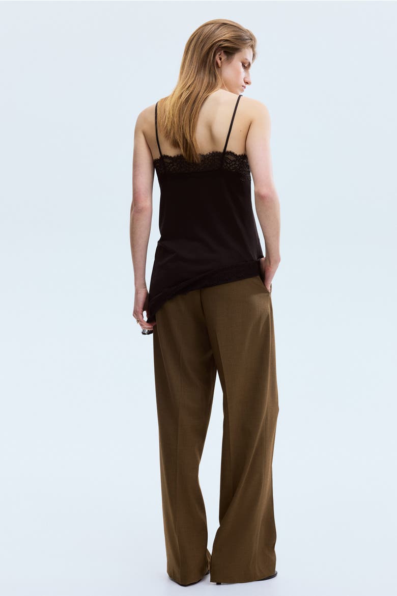 Creased Pants, Alternate, color, Dark khaki green