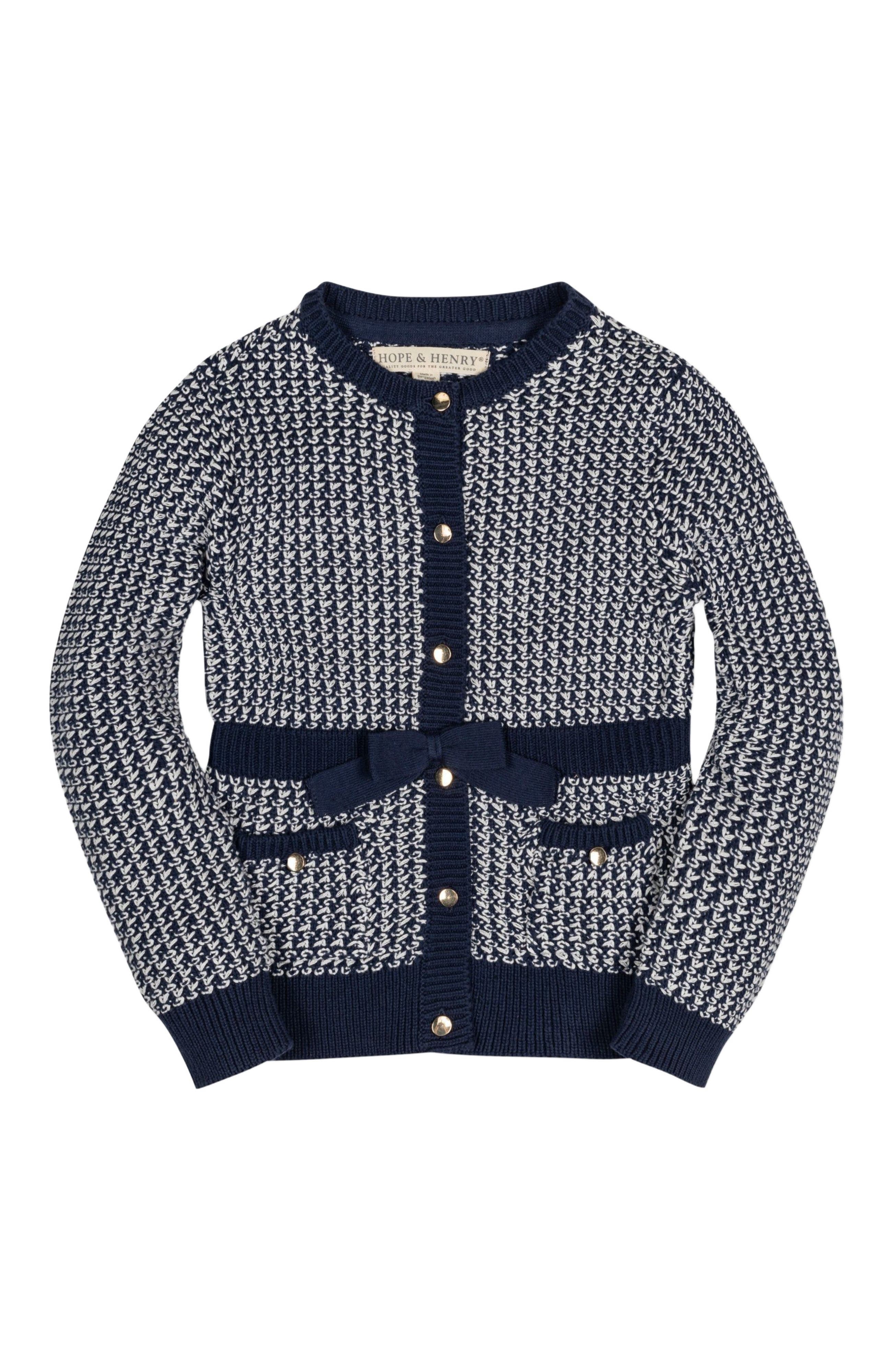 selected Chunky Navy Tweed
